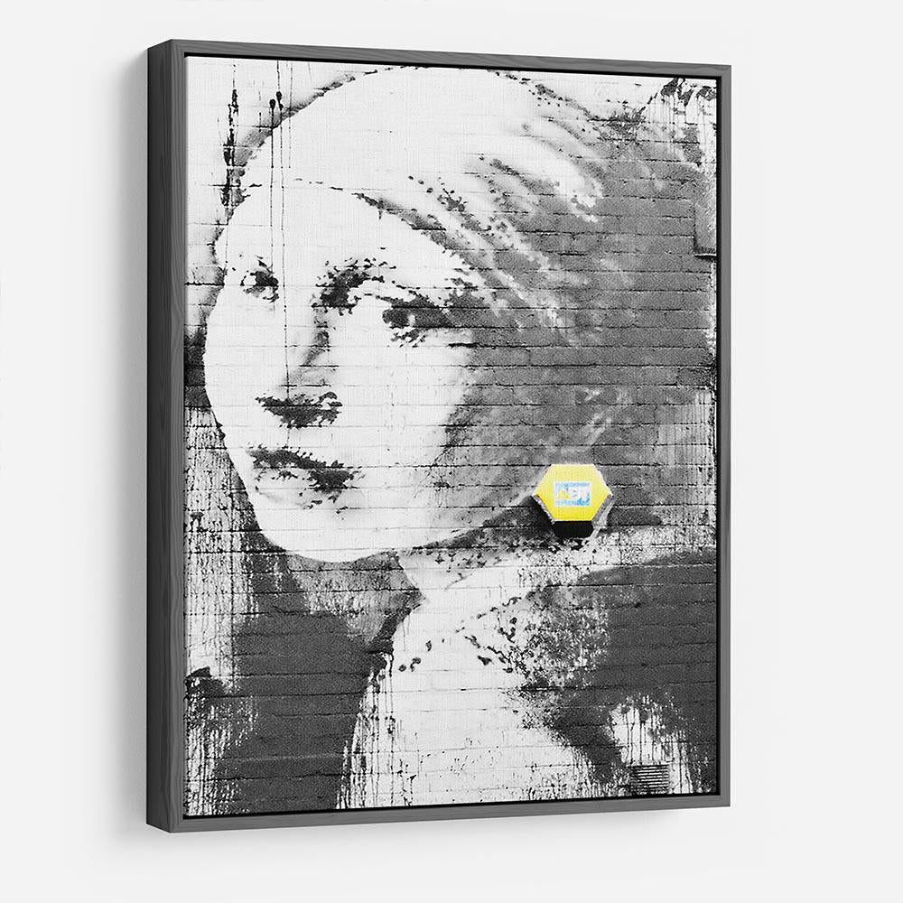 Banksy Girl With A Pierced Eardrum HD Metal Print