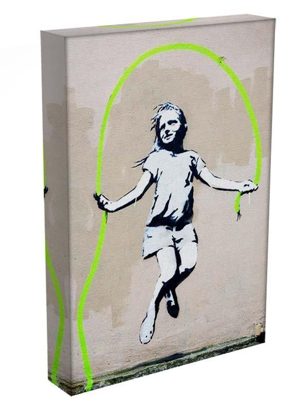 Banksy Girl With Skipping Rope Canvas Print or Poster - Canvas Art Rocks - 3