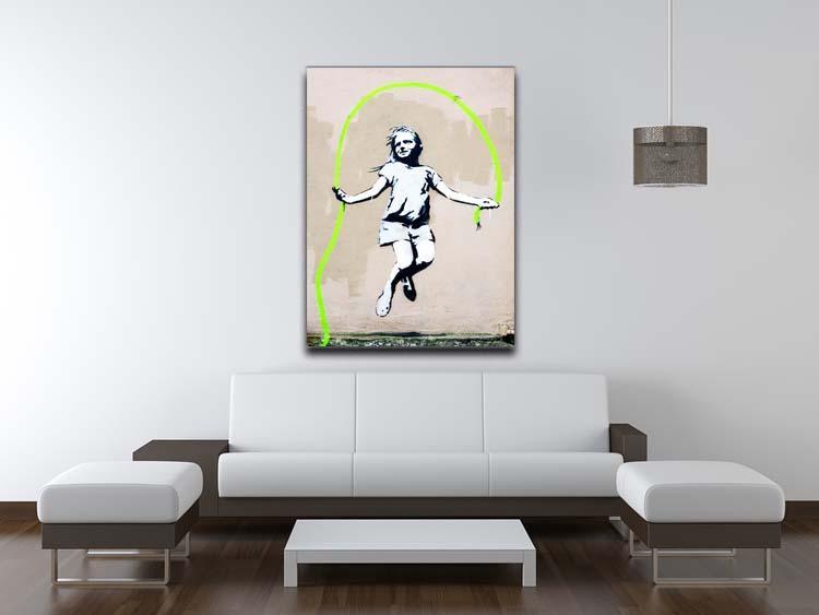 Banksy Girl With Skipping Rope Canvas Print or Poster - Canvas Art Rocks - 4