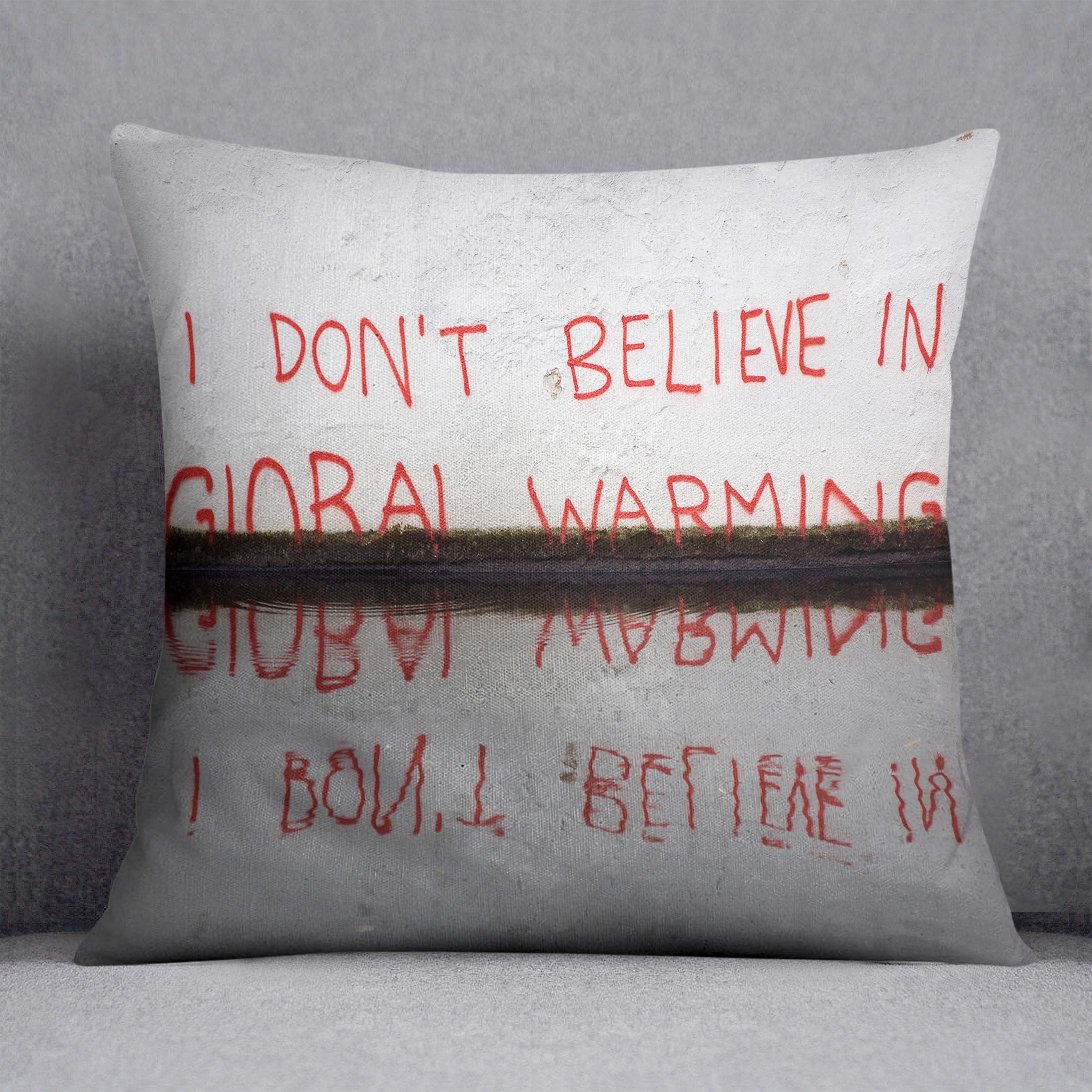 Banksy Global Warming Cushion