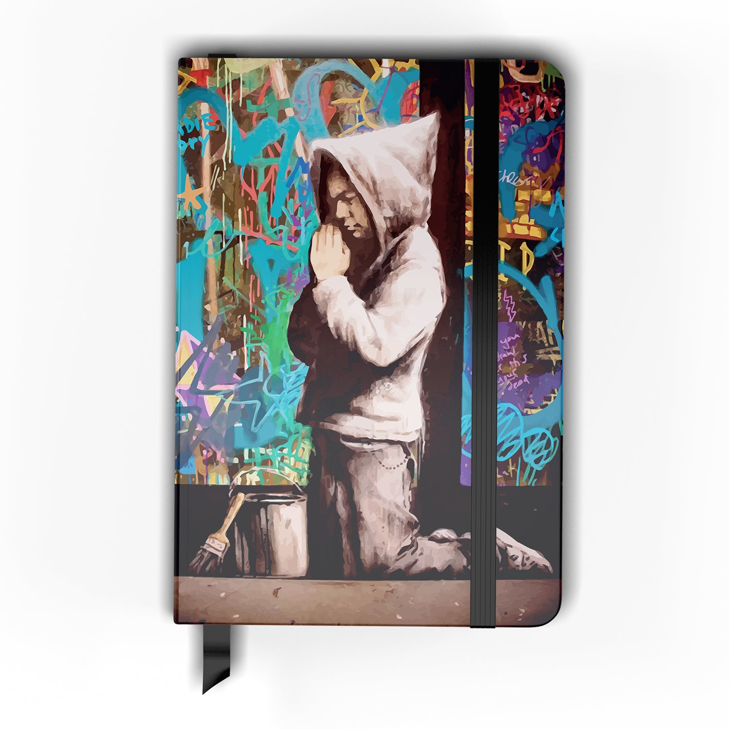 Banksy Graffiti Pray Notebook