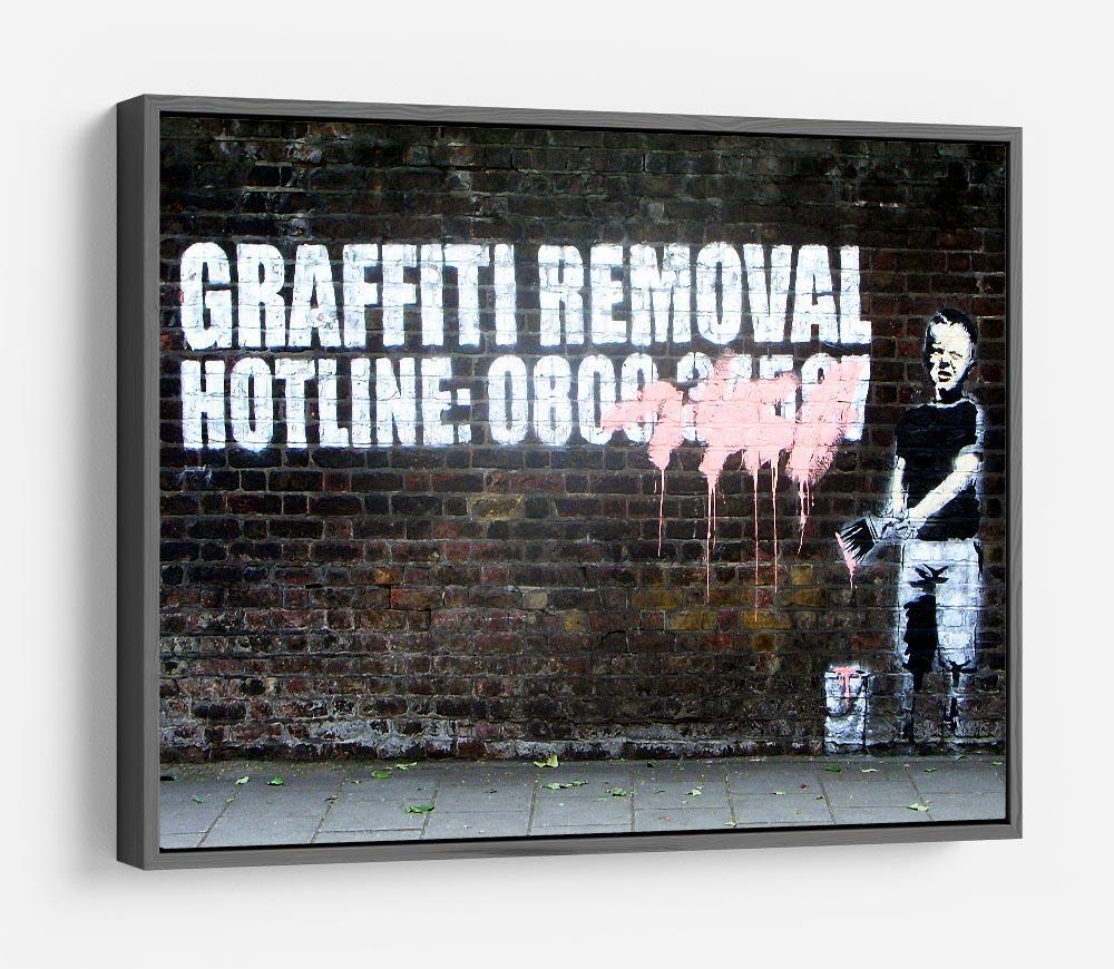 Banksy Graffiti Removal Hotline HD Metal Print