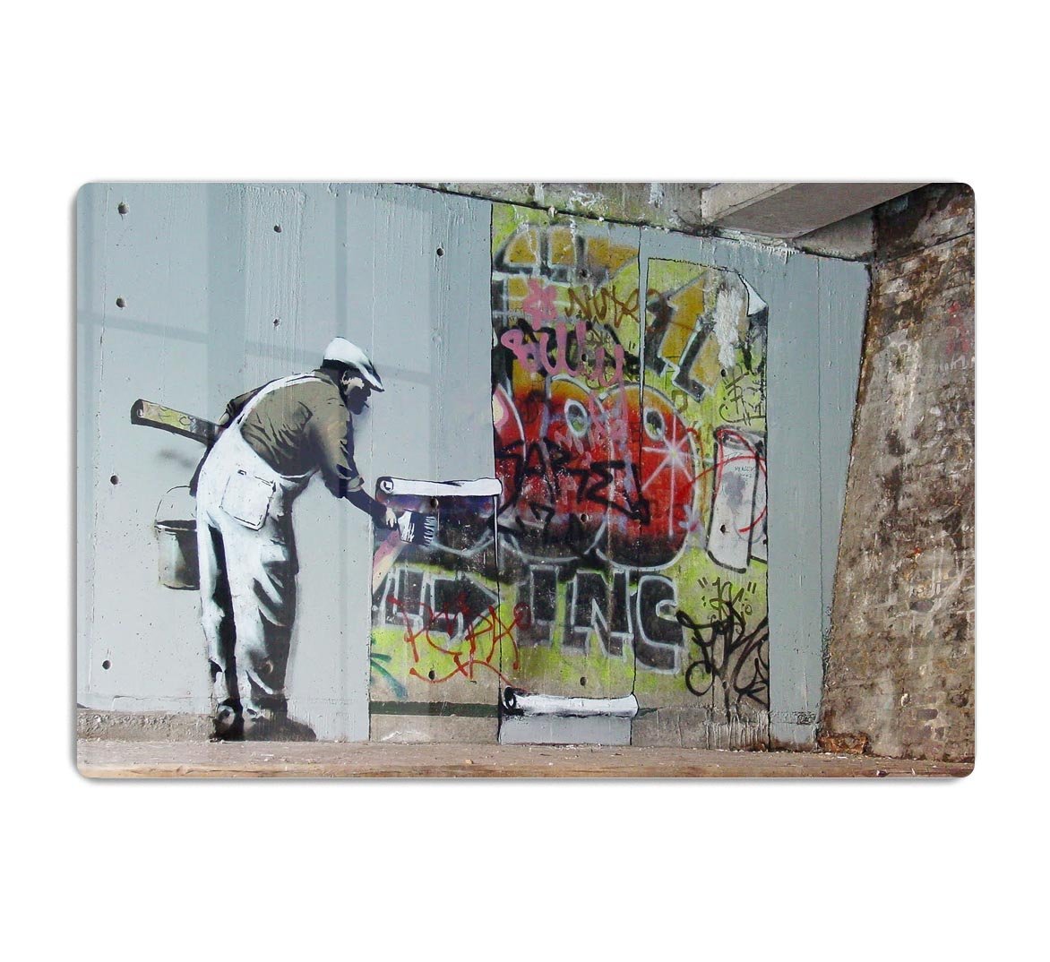 Banksy Graffiti Wallpaper HD Metal Print