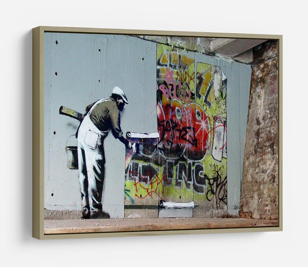 Banksy Graffiti Wallpaper HD Metal Print