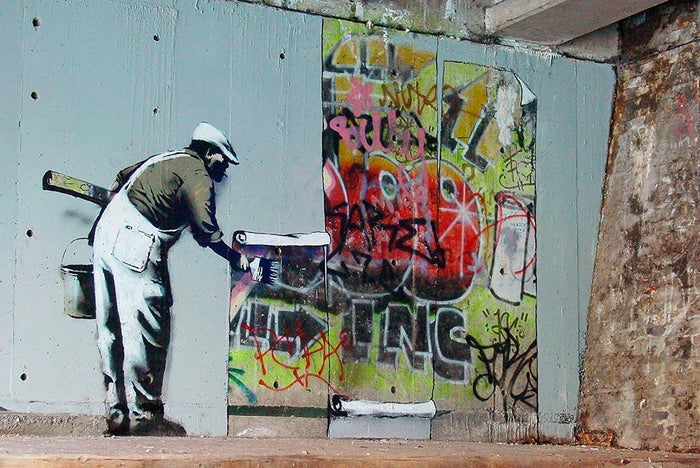 Banksy Graffiti Wallpaper Wall Mural Wallpaper