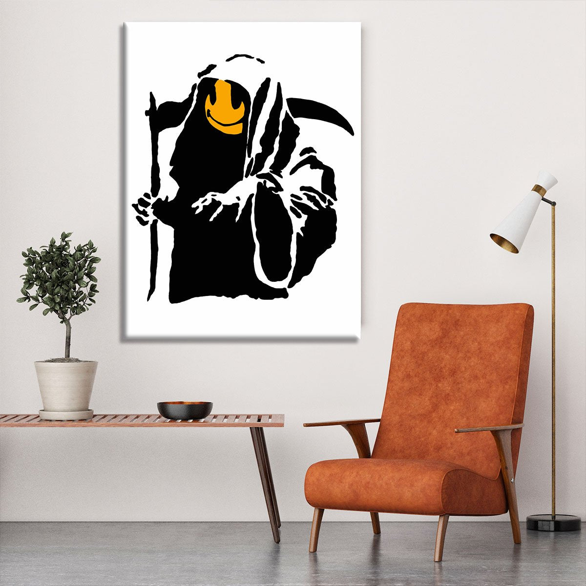 Banksy Grim Reaper Canvas Print or Poster
