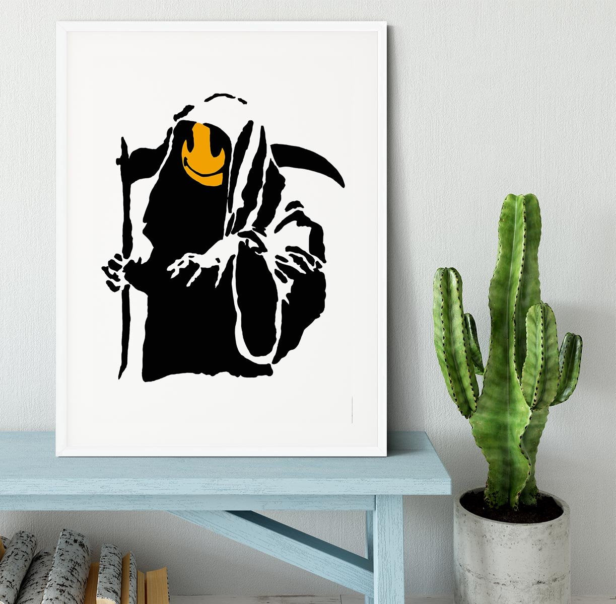 Banksy Grim Reaper Framed Print - Canvas Art Rocks - 5