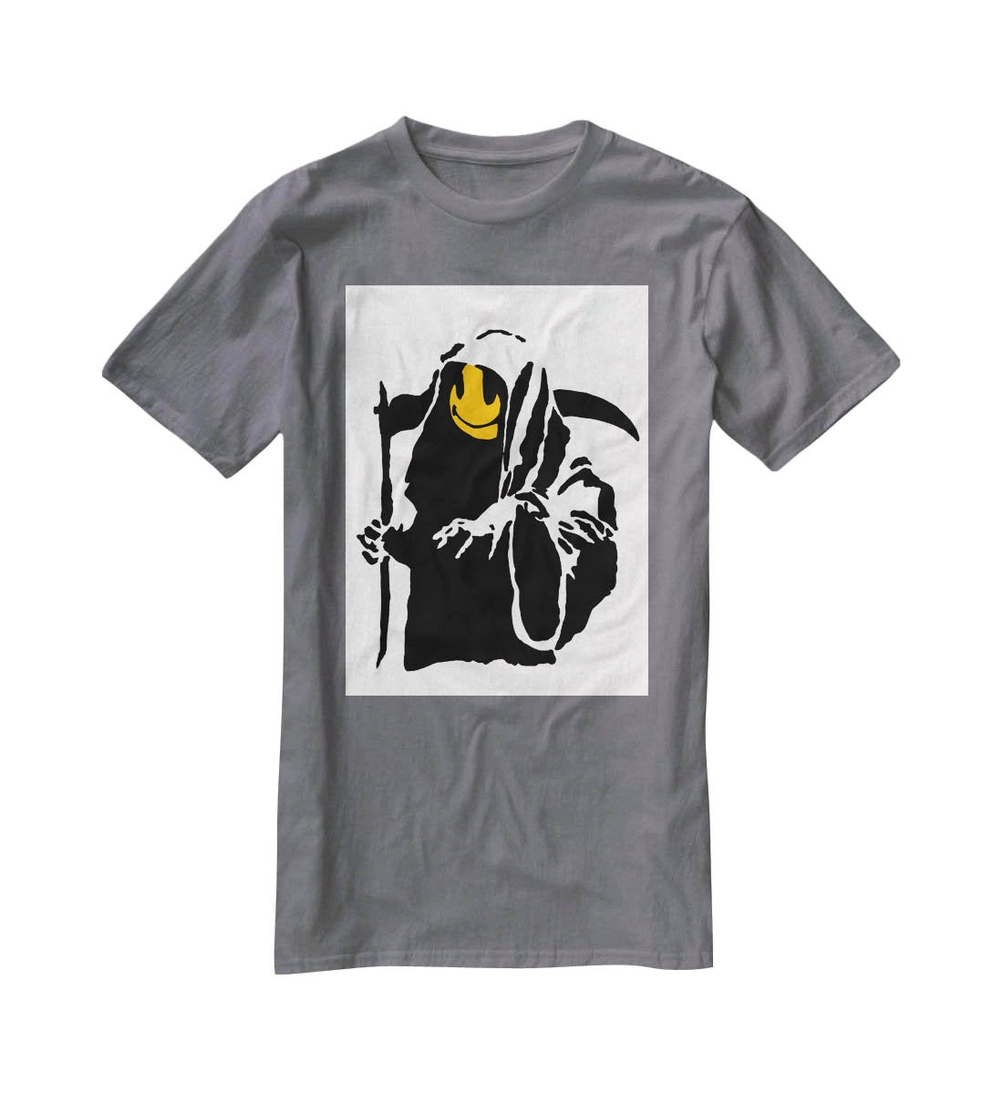 Banksy Grim Reaper T-Shirt - Canvas Art Rocks - 3