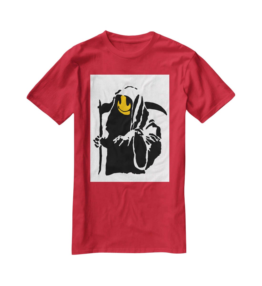 Banksy Grim Reaper T-Shirt - Canvas Art Rocks - 4