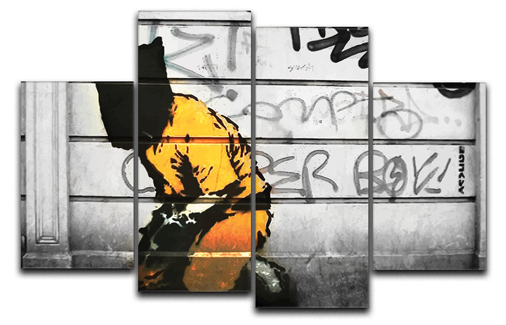 Banksy Guantanamo Bay Detainee 4 Split Panel Canvas - Canvas Art Rocks - 1