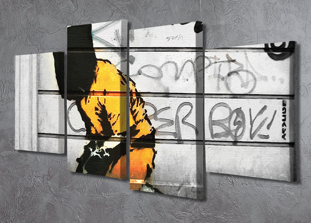 Banksy Guantanamo Bay Detainee 4 Split Panel Canvas - Canvas Art Rocks - 2