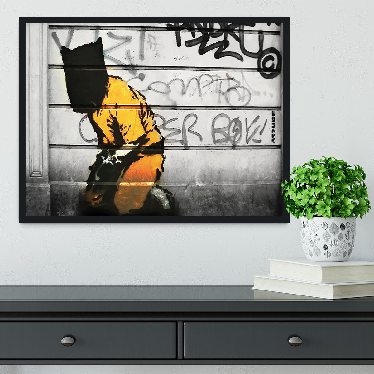 Banksy Guantanamo Bay Detainee Framed Print - Canvas Art Rocks - 2