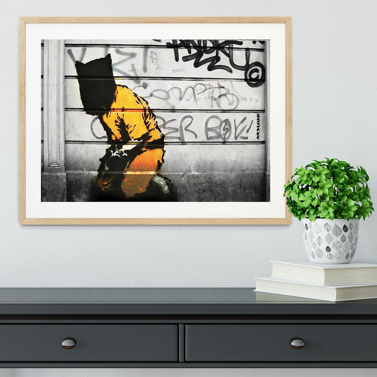 Banksy Guantanamo Bay Detainee Framed Print - Canvas Art Rocks - 3