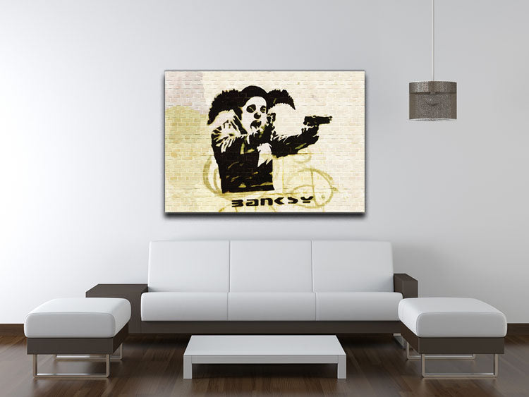 Banksy Gun Toting Clown Bristol Canvas Print or Poster - Canvas Art Rocks - 4