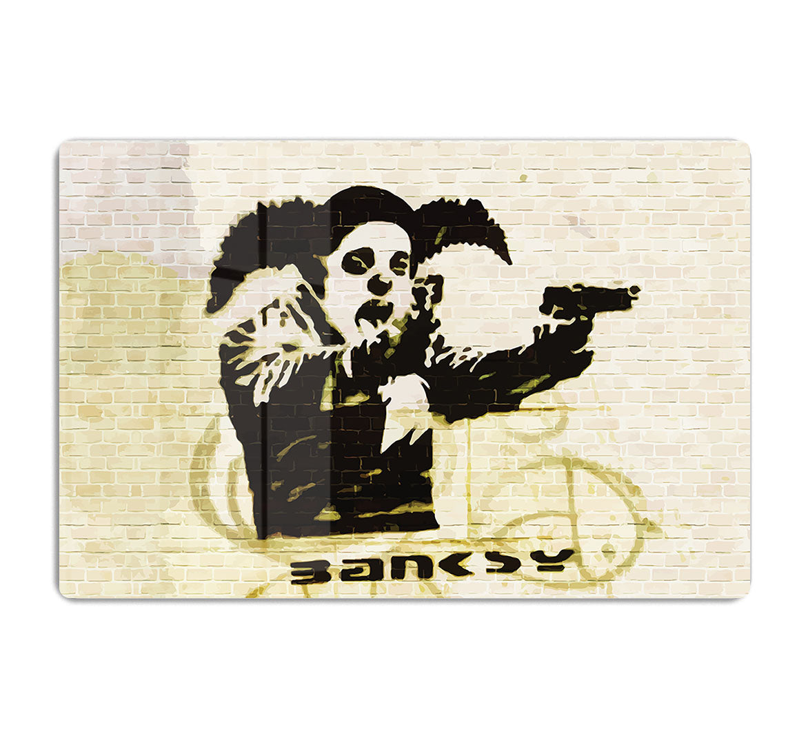 Banksy Gun Toting Clown Bristol HD Metal Print - Canvas Art Rocks - 1