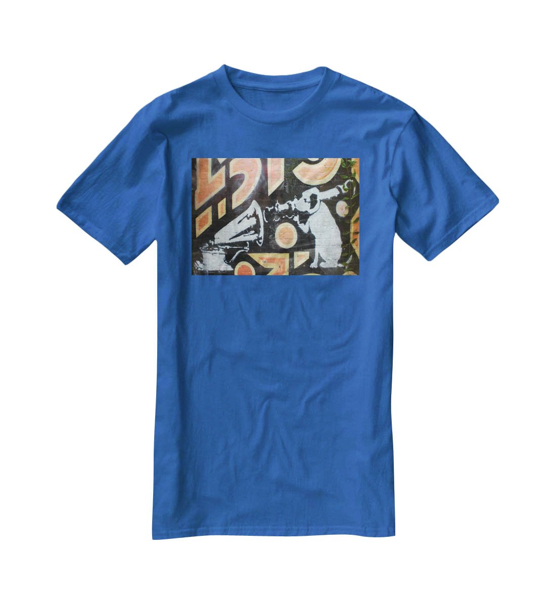 Banksy HMV Dog T-Shirt - Canvas Art Rocks - 2