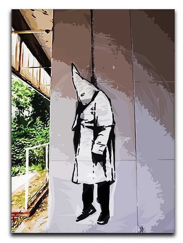 Banksy Hanging KKK Canvas Print or Poster - Canvas Art Rocks - 1