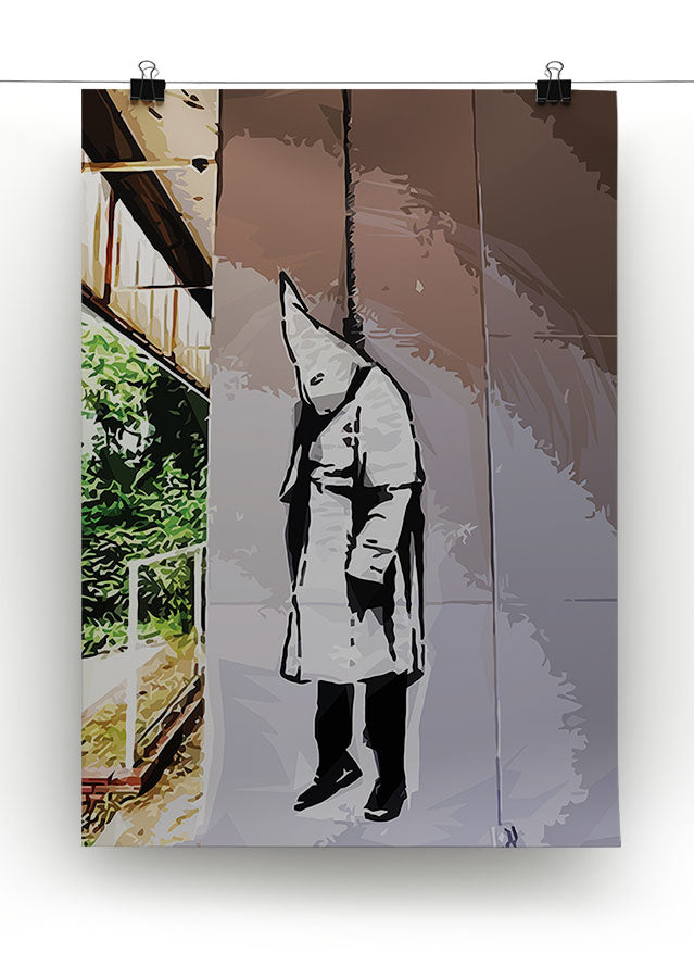 Banksy Hanging KKK Canvas Print or Poster - Canvas Art Rocks - 2