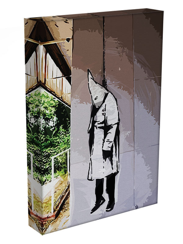 Banksy Hanging KKK Canvas Print or Poster - Canvas Art Rocks - 3