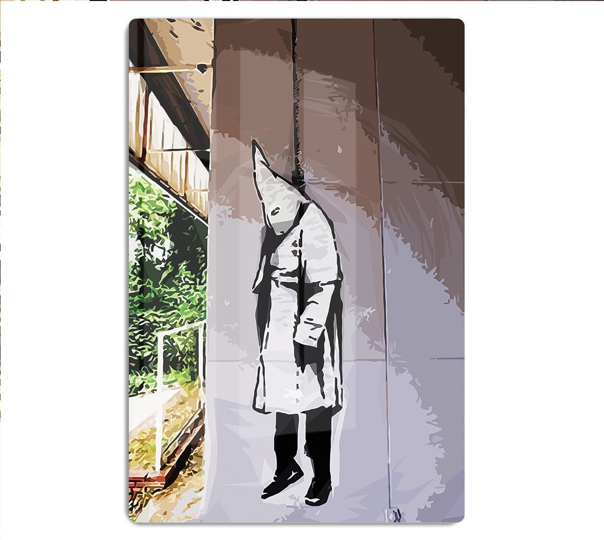 Banksy Hanging KKK HD Metal Print - Canvas Art Rocks - 1