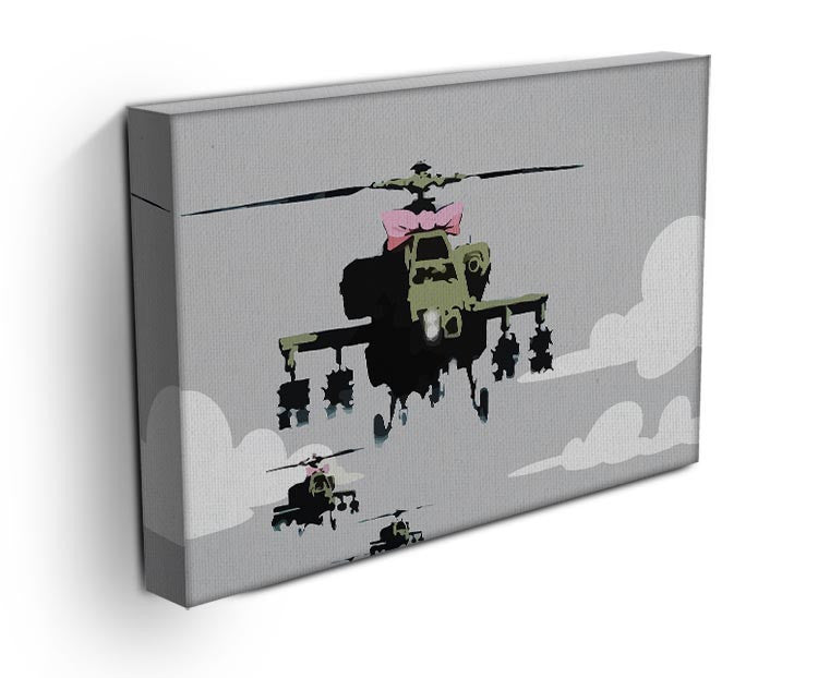 Banksy Friendly Helicopters Print - Canvas Art Rocks - 3