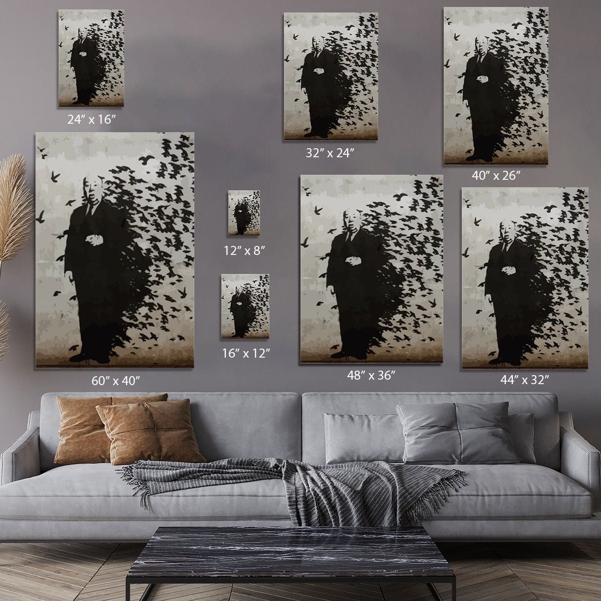 Banksy Hitchcock Birds Canvas Print or Poster - Canvas Art Rocks - 7