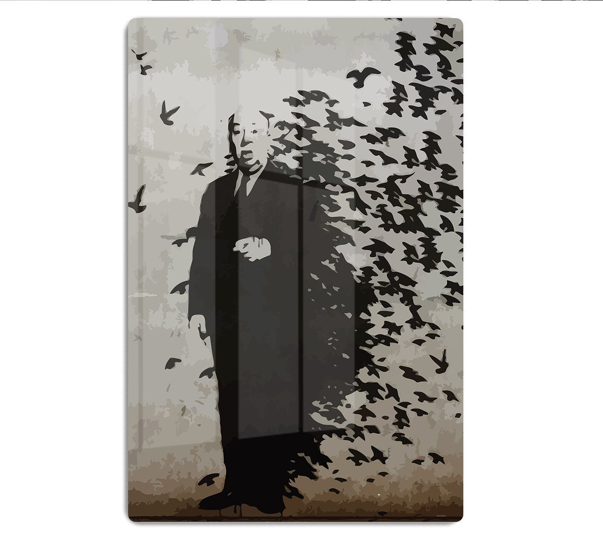 Banksy Hitchcock Birds HD Metal Print