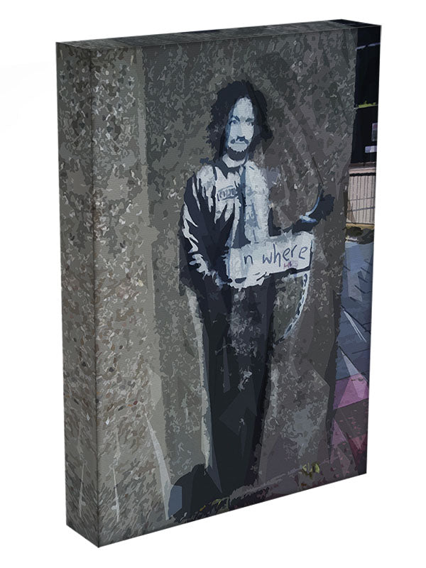 Banksy Hitchhiker To Anywhere Canvas Print or Poster - Canvas Art Rocks - 3