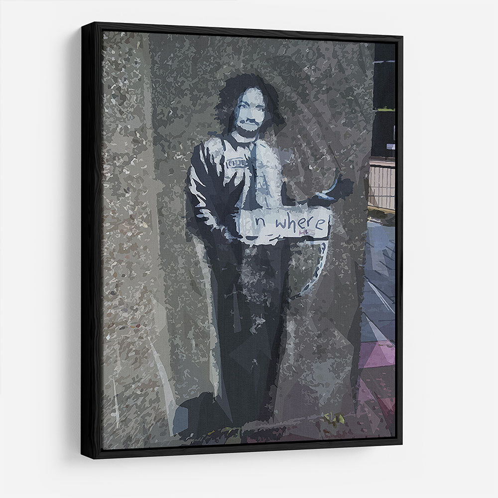 Banksy Hitchhiker To Anywhere HD Metal Print - Canvas Art Rocks - 6