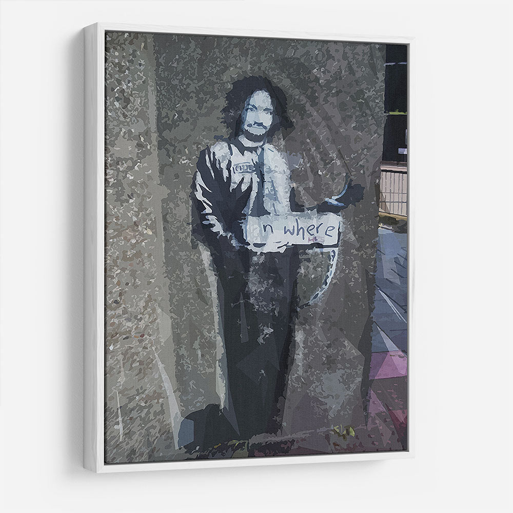Banksy Hitchhiker To Anywhere HD Metal Print - Canvas Art Rocks - 7