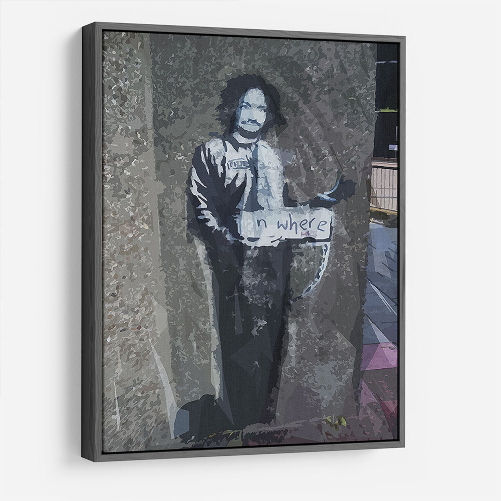 Banksy Hitchhiker To Anywhere HD Metal Print - Canvas Art Rocks - 9