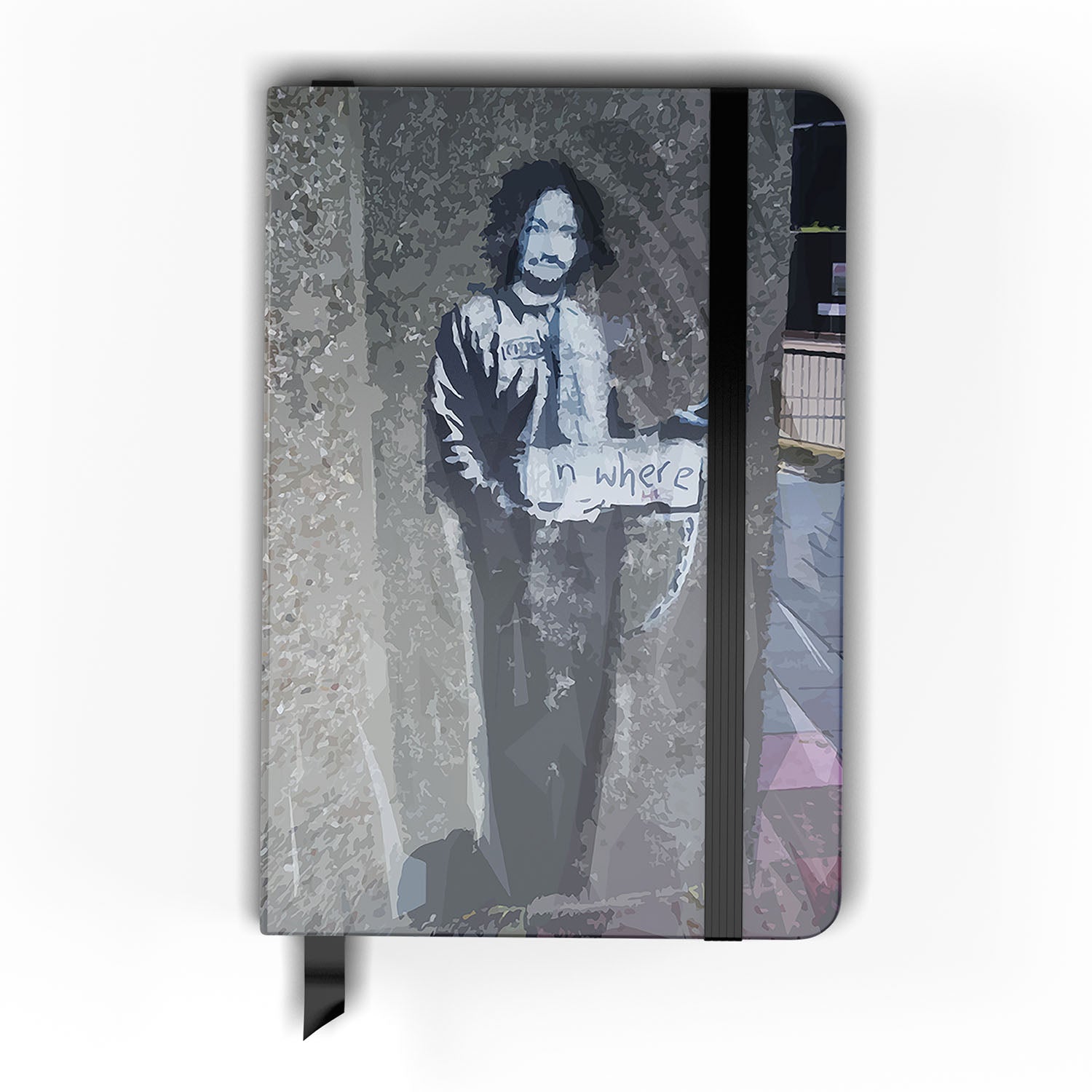 Banksy Hitchhiker To Anywhere 4 Split Panel Canvas - Canvas Art Rocks - 1
