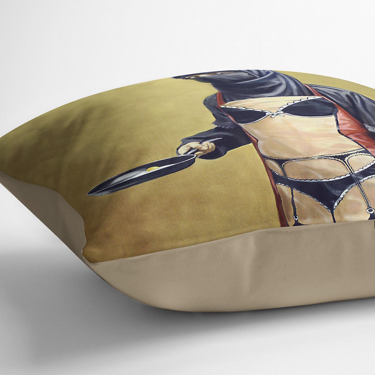 Banksy How Do You Like Your Eggs Cushion