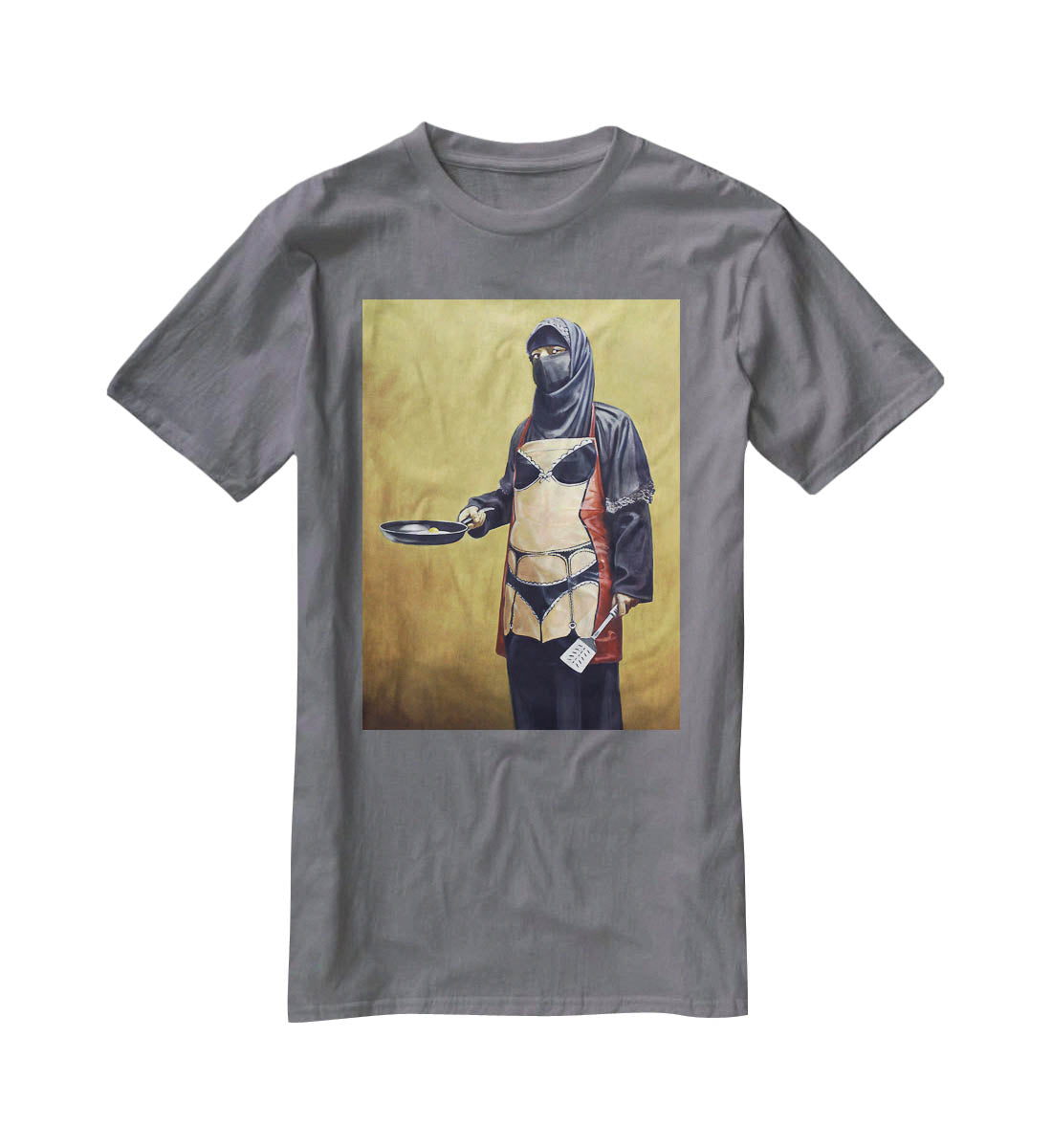 Banksy How Do You Like Your Eggs T-Shirt - Canvas Art Rocks - 3