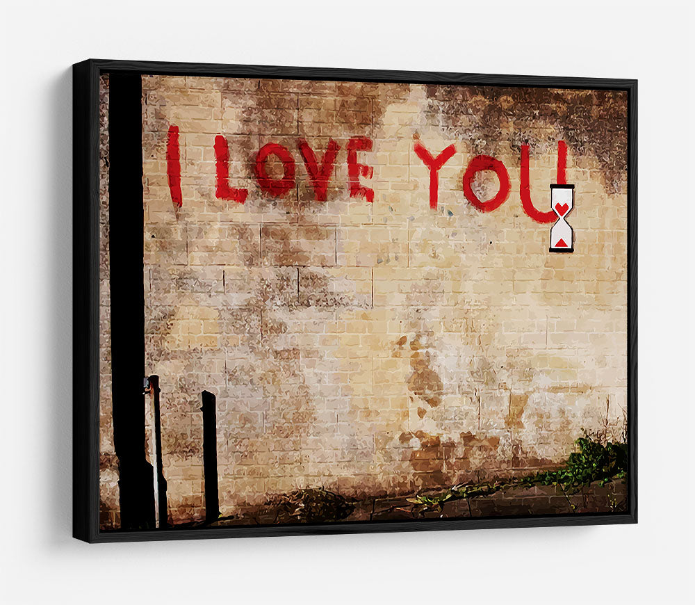 Banksy I Love You HD Metal Print - Canvas Art Rocks - 6