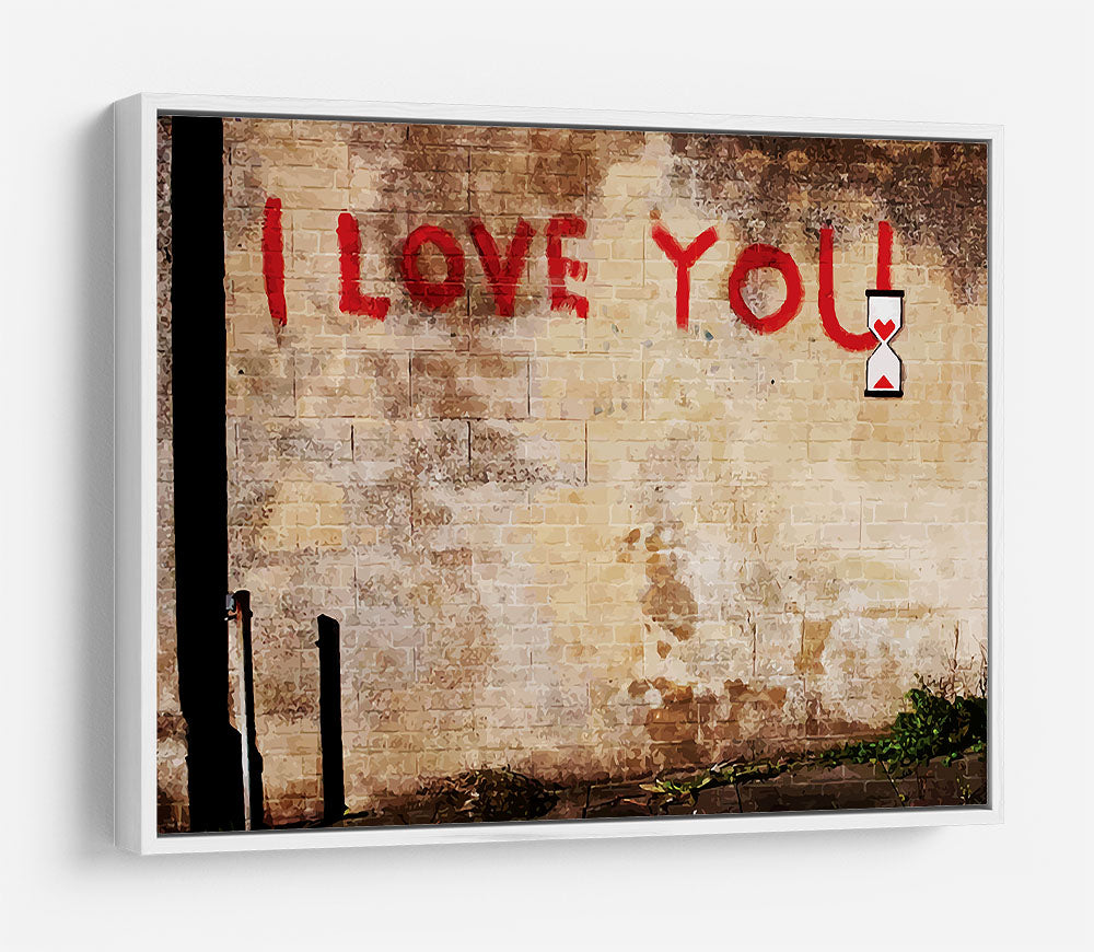 Banksy I Love You HD Metal Print - Canvas Art Rocks - 7
