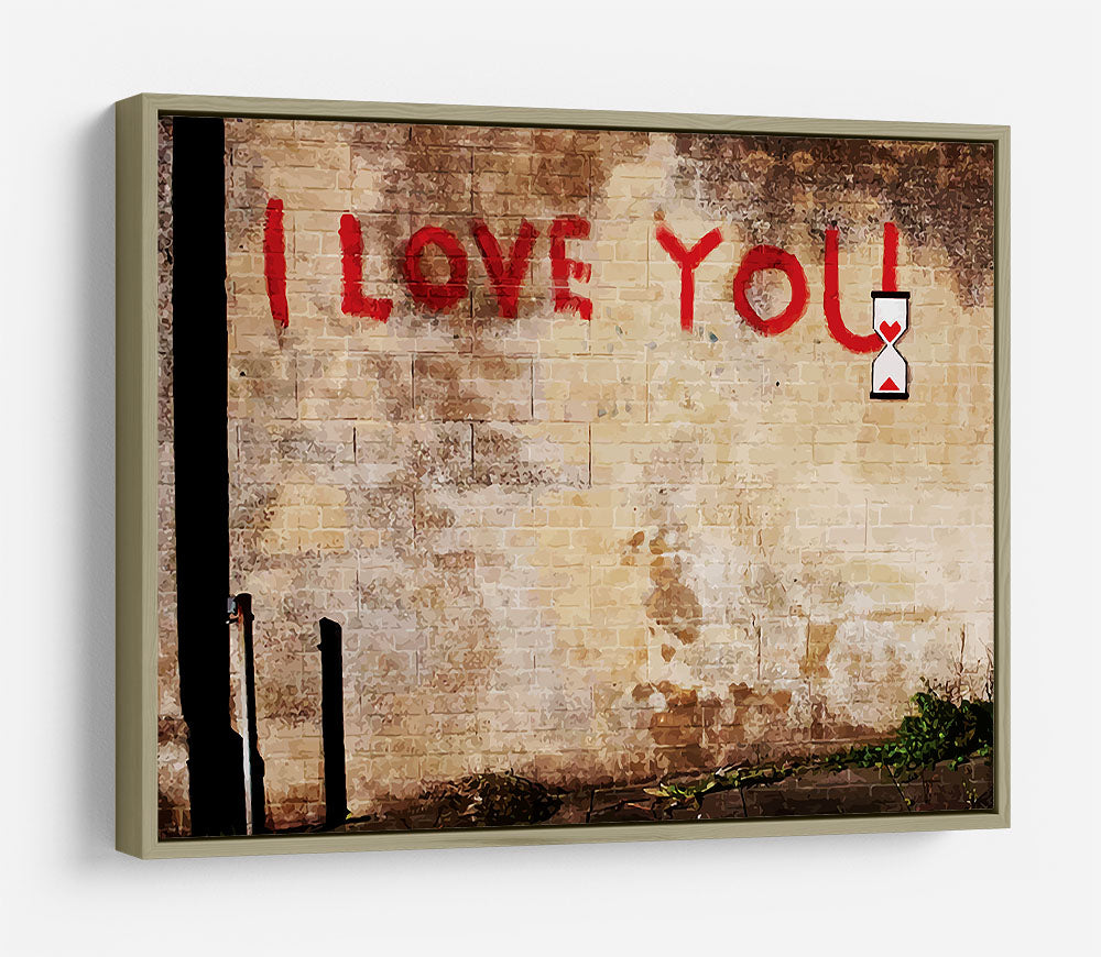 Banksy I Love You HD Metal Print - Canvas Art Rocks - 8