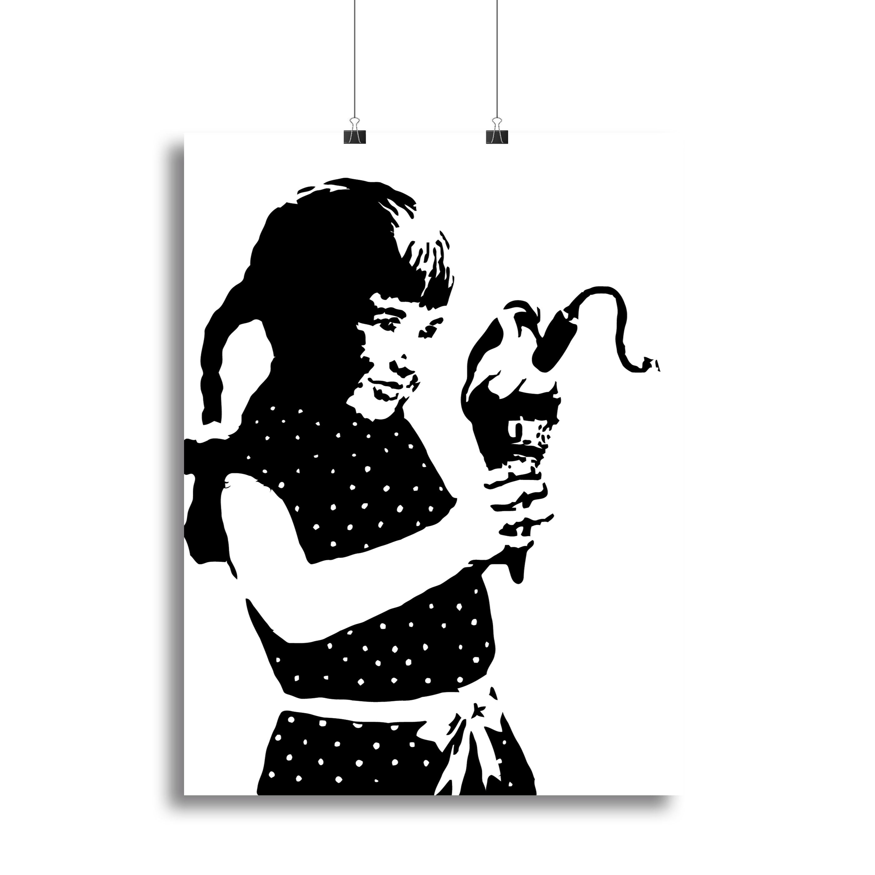 Banksy Ice Cream Bomb Canvas Print or Poster