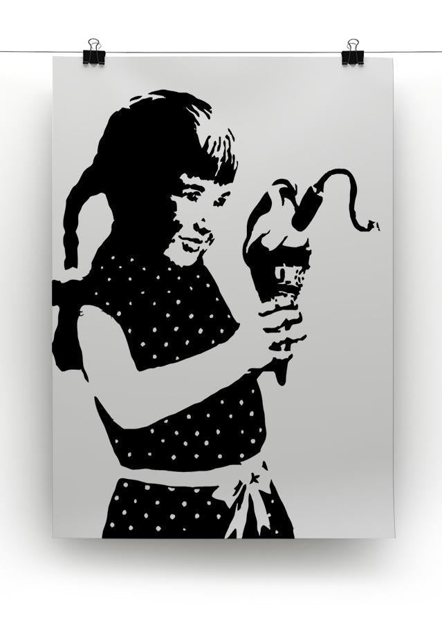 Banksy Ice Cream Bomb Canvas Print or Poster - Canvas Art Rocks - 2