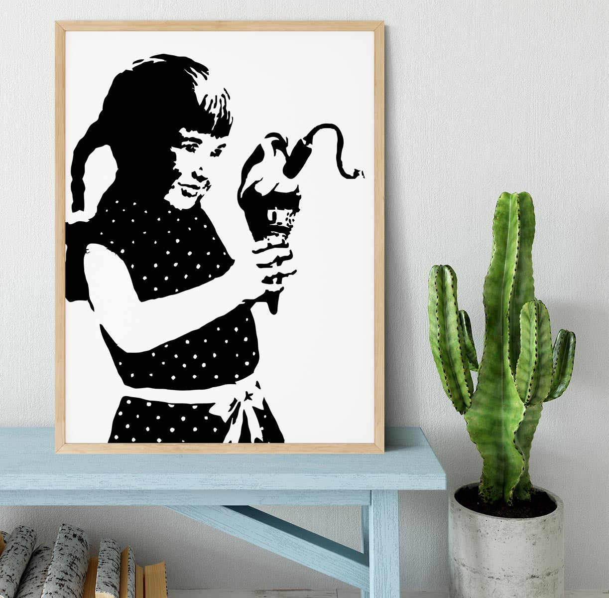 Banksy Ice Cream Bomb Framed Print - Canvas Art Rocks - 4