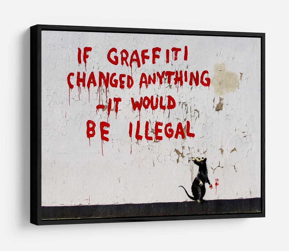 Banksy If Graffiti Changed Anything HD Metal Print