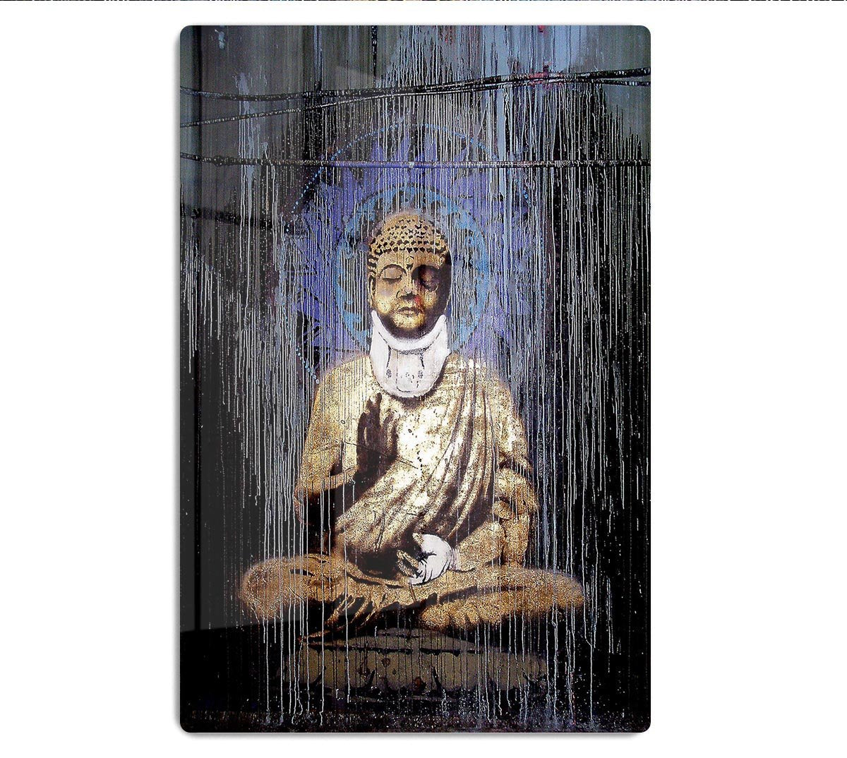 Banksy Injured Buddha HD Metal Print