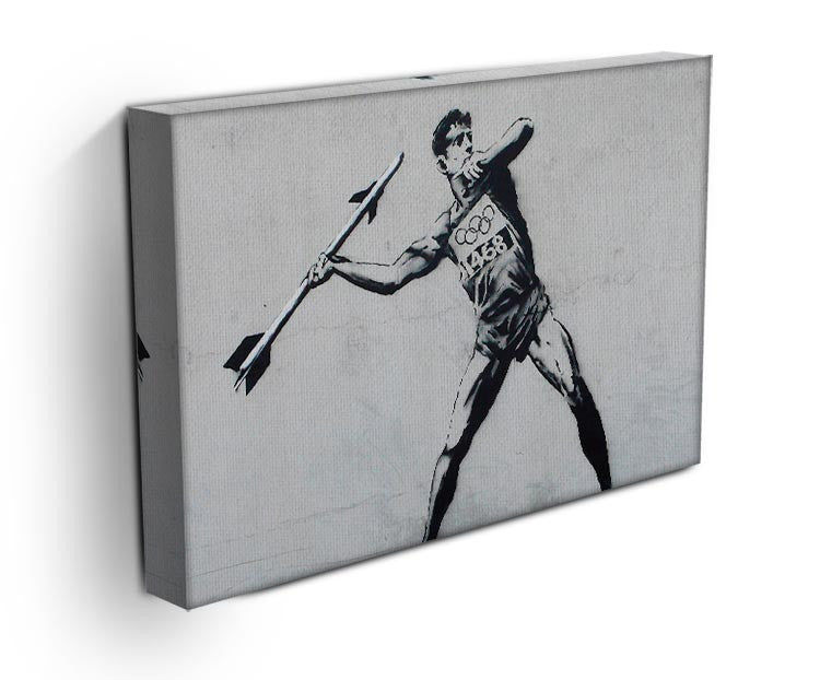 Banksy Javelin Thrower Print - Canvas Art Rocks - 3