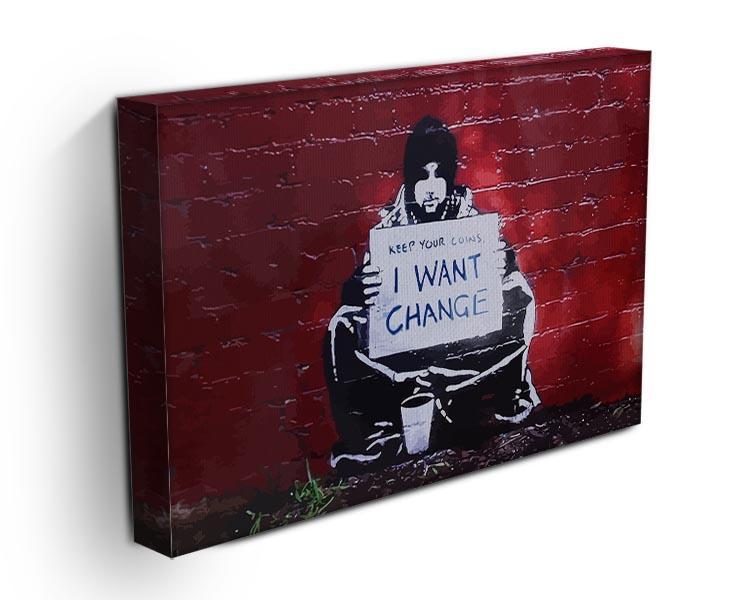 Banksy Keep Your Coins Canvas Print or Poster - Canvas Art Rocks - 3