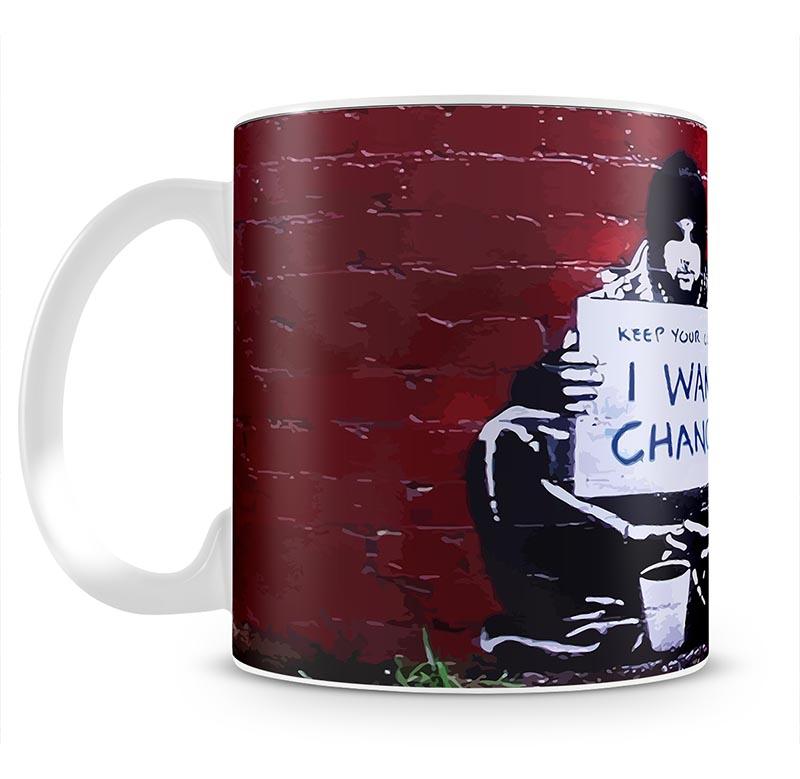 Banksy Keep Your Coins Mug - Canvas Art Rocks - 4