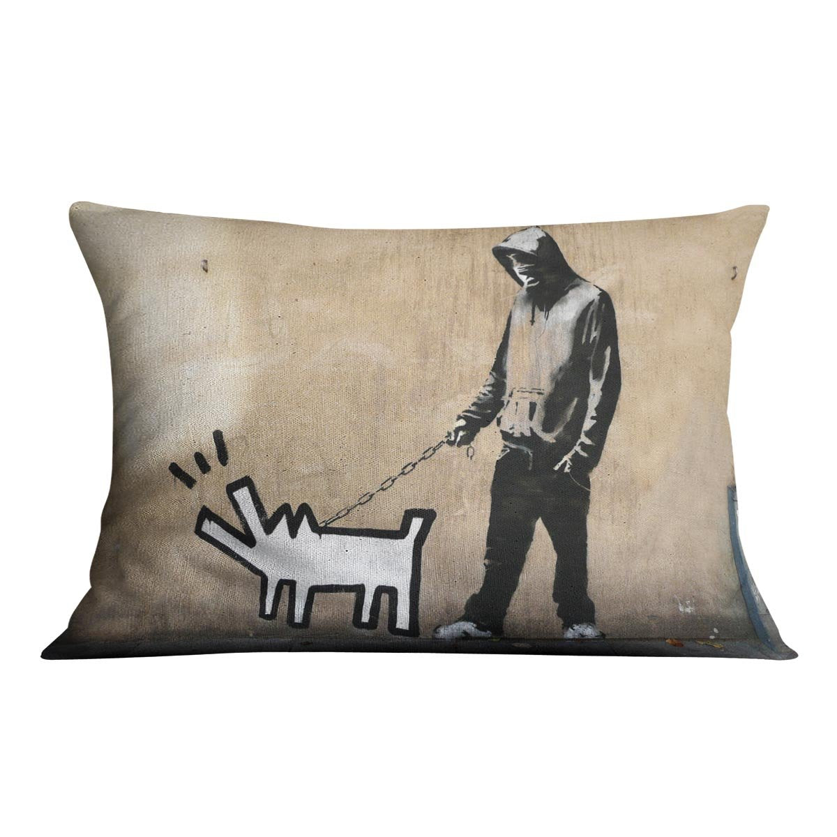Banksy Keith Haring Dog Cushion