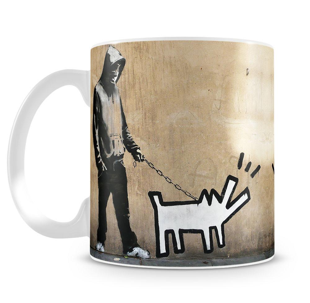 Banksy Keith Haring Dog Mug - Canvas Art Rocks