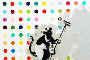 Banksy LSD Damien Hirst Wall Mural Wallpaper - Canvas Art Rocks - 1