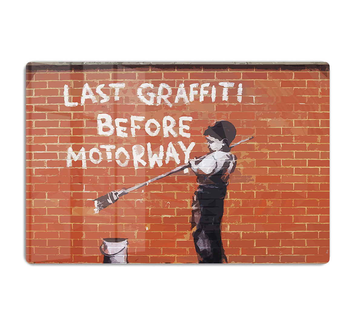 Banksy Last Graffiti Before Motorway HD Metal Print - Canvas Art Rocks - 1
