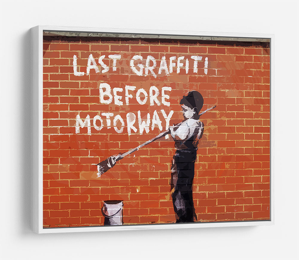 Banksy Last Graffiti Before Motorway HD Metal Print - Canvas Art Rocks - 7